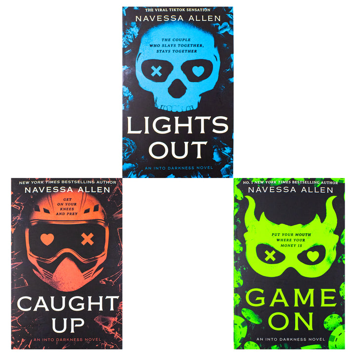 Into Darkness Series 3 Books Collection Set By Navessa Allen (Lights Out, Caught Up and Game On) | Paperback