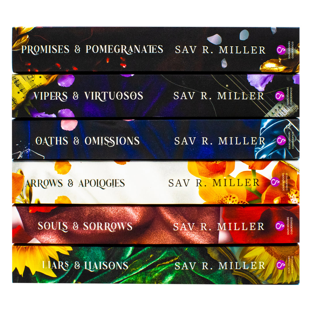 Monsters and Muses Series 6 Books Collection Set By Sav R. Miller (Promises and Pomegranates, Vipers and Virtuosos, Oaths and Omissions, Arrows and Apologies, Souls and Sorrows and Liars and Liaisons)
