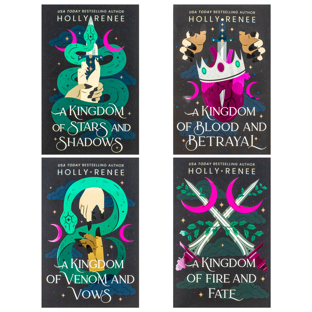Stars and Shadows Series 4 Books Collection Set By Holly Renee (A Kingdom of Stars and Shadows, A Kingdom of Blood and Betrayal, A Kingdom of Venom and Vows and A Kingdom of Fire and Fate) | Paperback