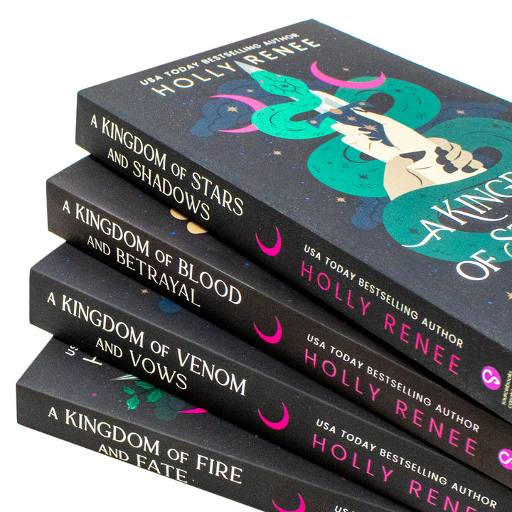 Stars and Shadows Series 4 Books Collection Set By Holly Renee (A Kingdom of Stars and Shadows, A Kingdom of Blood and Betrayal, A Kingdom of Venom and Vows and A Kingdom of Fire and Fate) | Paperback