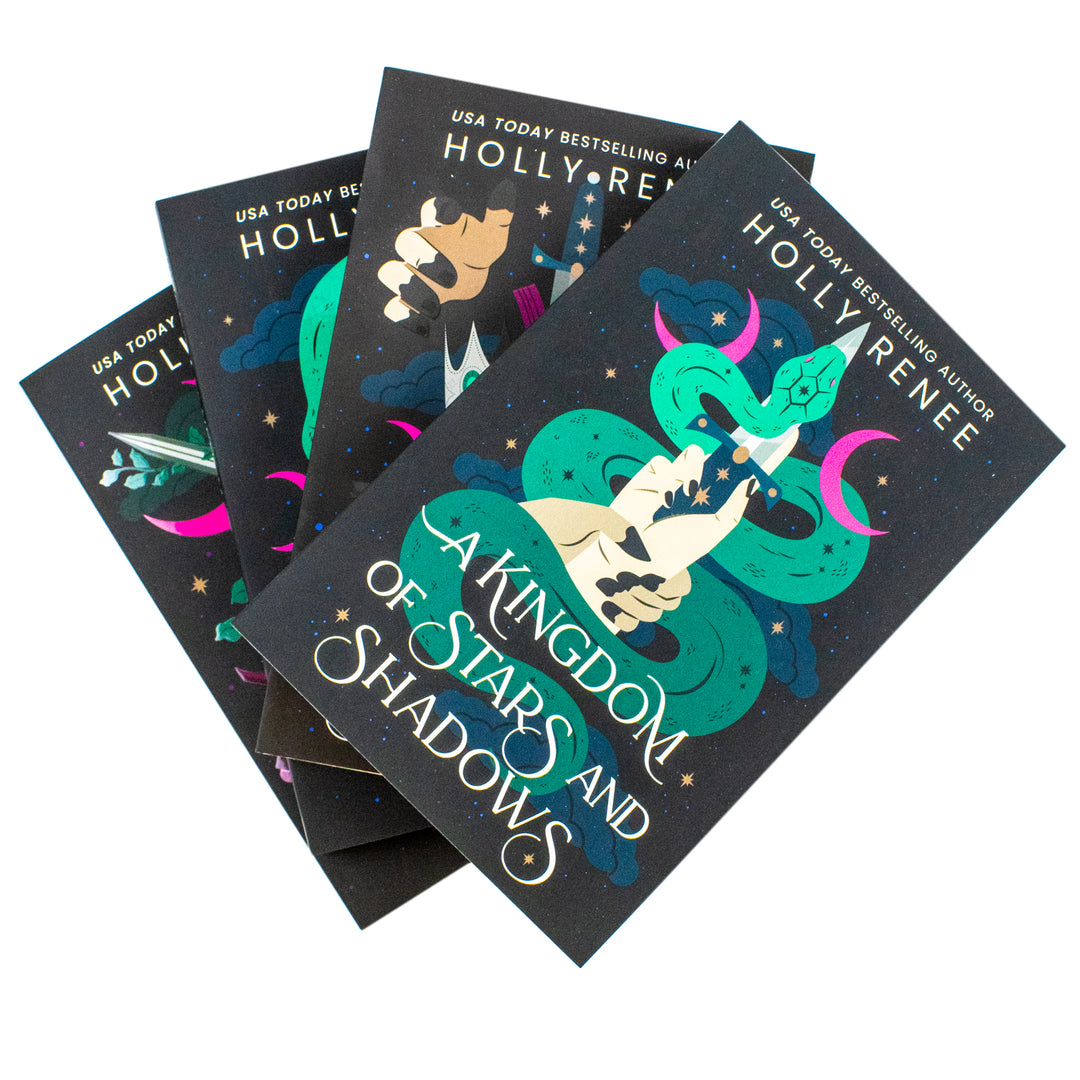 Stars and Shadows Series 4 Books Collection Set By Holly Renee (A Kingdom of Stars and Shadows, A Kingdom of Blood and Betrayal, A Kingdom of Venom and Vows and A Kingdom of Fire and Fate) | Paperback