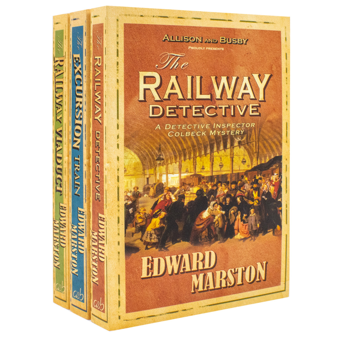 The Railway Detective Series 1-3 Books Collection Set By Edward Marston (The Railway Detective, The Excursion Train and The Railway Viaduct) | Paperback