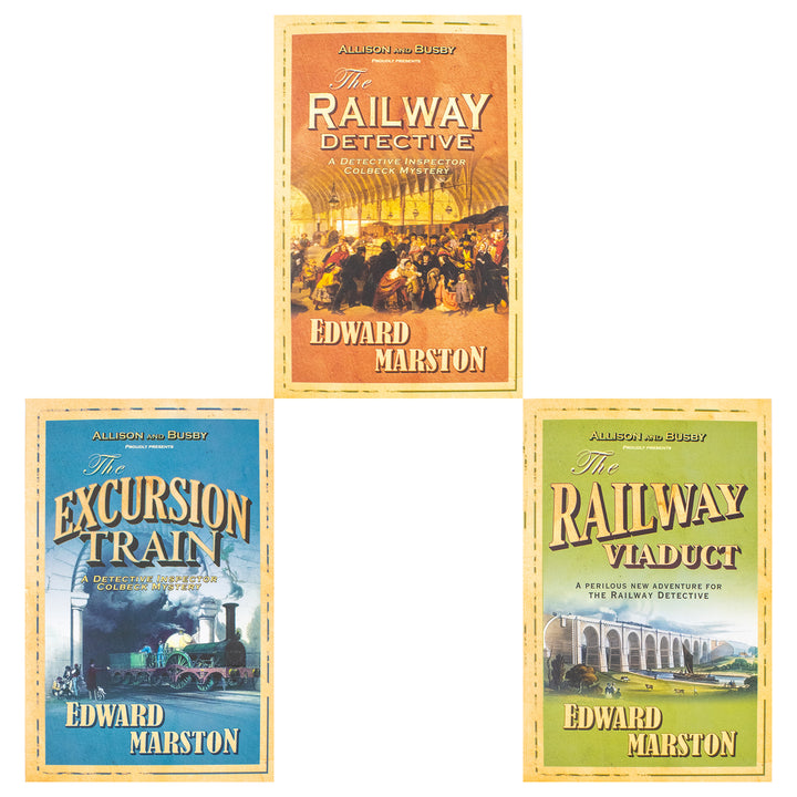 The Railway Detective Series 1-3 Books Collection Set By Edward Marston (The Railway Detective, The Excursion Train and The Railway Viaduct) | Paperback