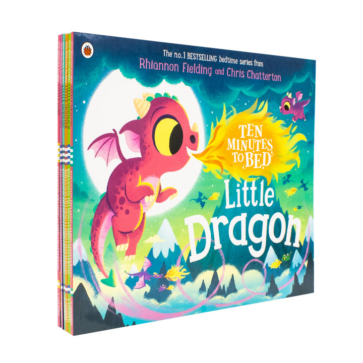 Ten Minutes to Bed Series 6 Books Collection Set By Rhiannon Fielding (Little Fairy, Little Dinosaur, Little Dragon, Little Unicorn, Little Mermaid, Little Monster) | Paperback