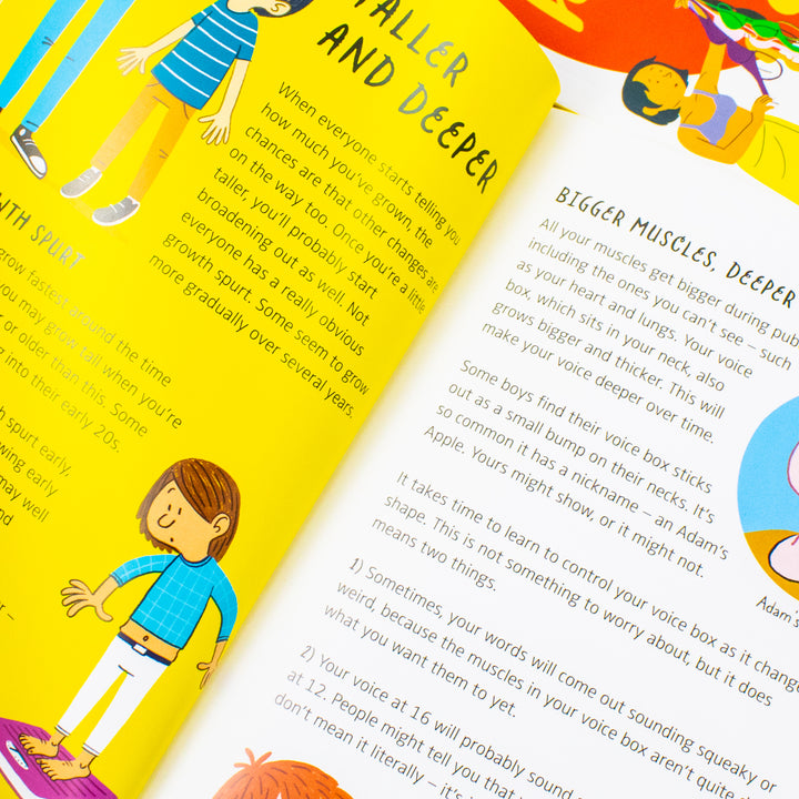 Usborne What's Happening to Me? 2 Books Collection Set - The Boy One and The Girl One | Growing Up and Puberty Guide for Boys and Girls (Paperback) | Body Changes, Emotions, Hygiene and Relationships | Ages 9-14