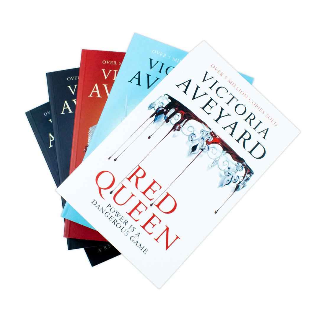 Victoria Aveyard Red Queen Series 5-Book Set | Epic YA Fantasy of Magic, Betrayal, Royals, & Adventure (Red Queen, Glass Sword, King’s Cage & More)