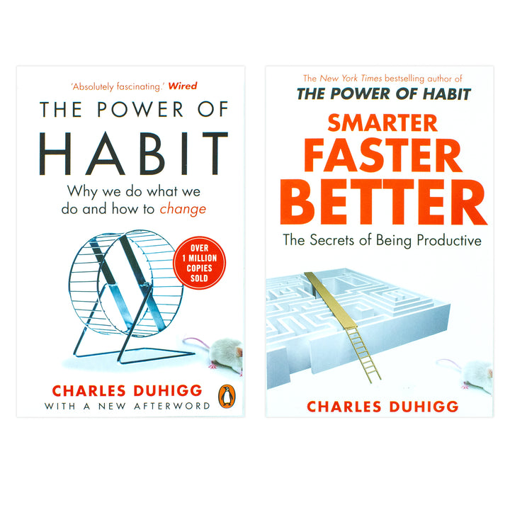 Charles Duhigg Collection 2 Books Set (The Power of Habit, Smarter Faster Better)