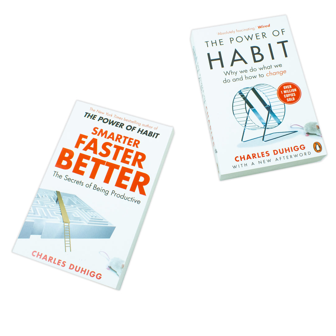 Charles Duhigg Collection 2 Books Set (The Power of Habit, Smarter Faster Better)
