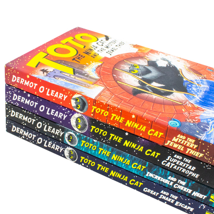 Toto the Ninja Cat Series 4 Books Collection Set By Dermot OLeary