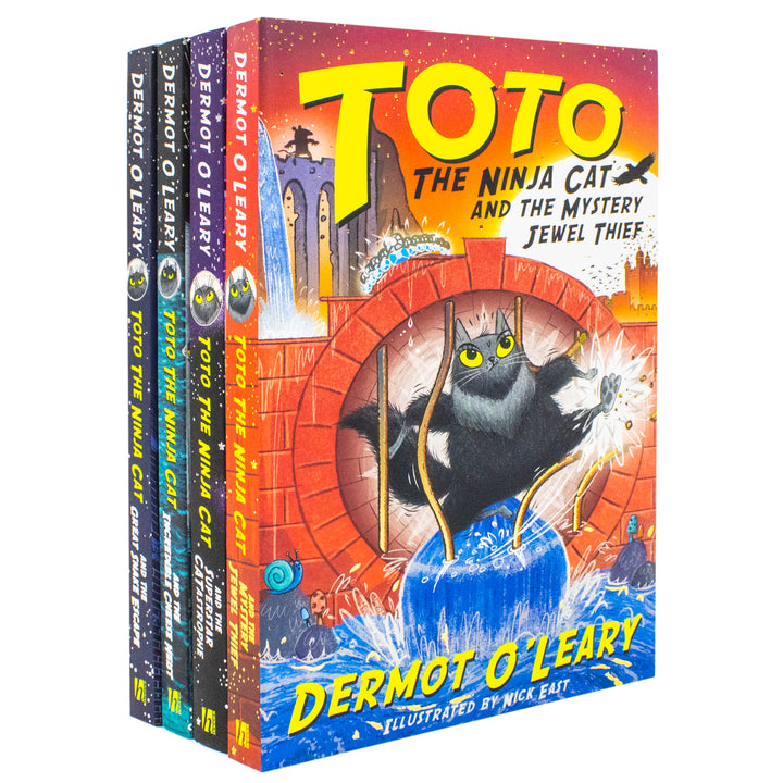 Toto the Ninja Cat Series 4 Books Collection Set By Dermot OLeary