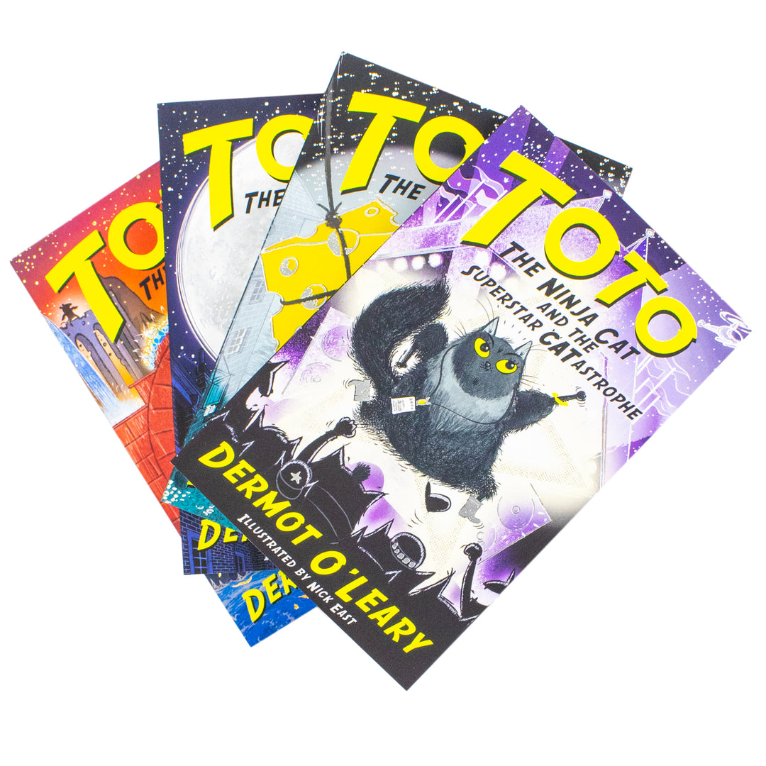 Toto the Ninja Cat Series 4 Books Collection Set By Dermot OLeary