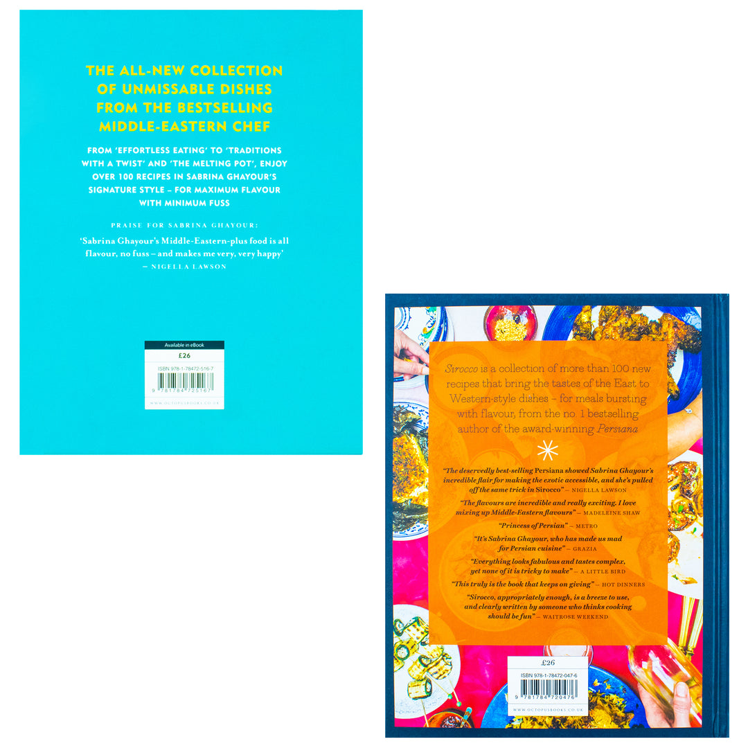 Sirocco Fabulous Flavours from the East & Simply Easy everyday dishes By Sabrina Ghayour 2 Books Collection Set