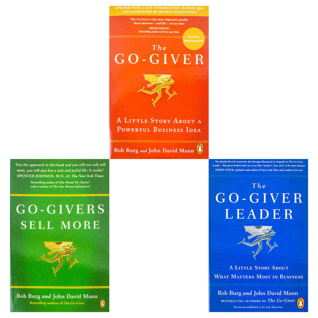 The Go-Giver Series by Bob Burg & John David 3 Books Collection Set (Go-Givers Sell More, The Go-Giver Leader, The Go-Giver) | Paperback