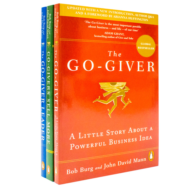 The Go-Giver Series by Bob Burg & John David 3 Books Collection Set (Go-Givers Sell More, The Go-Giver Leader, The Go-Giver) | Paperback