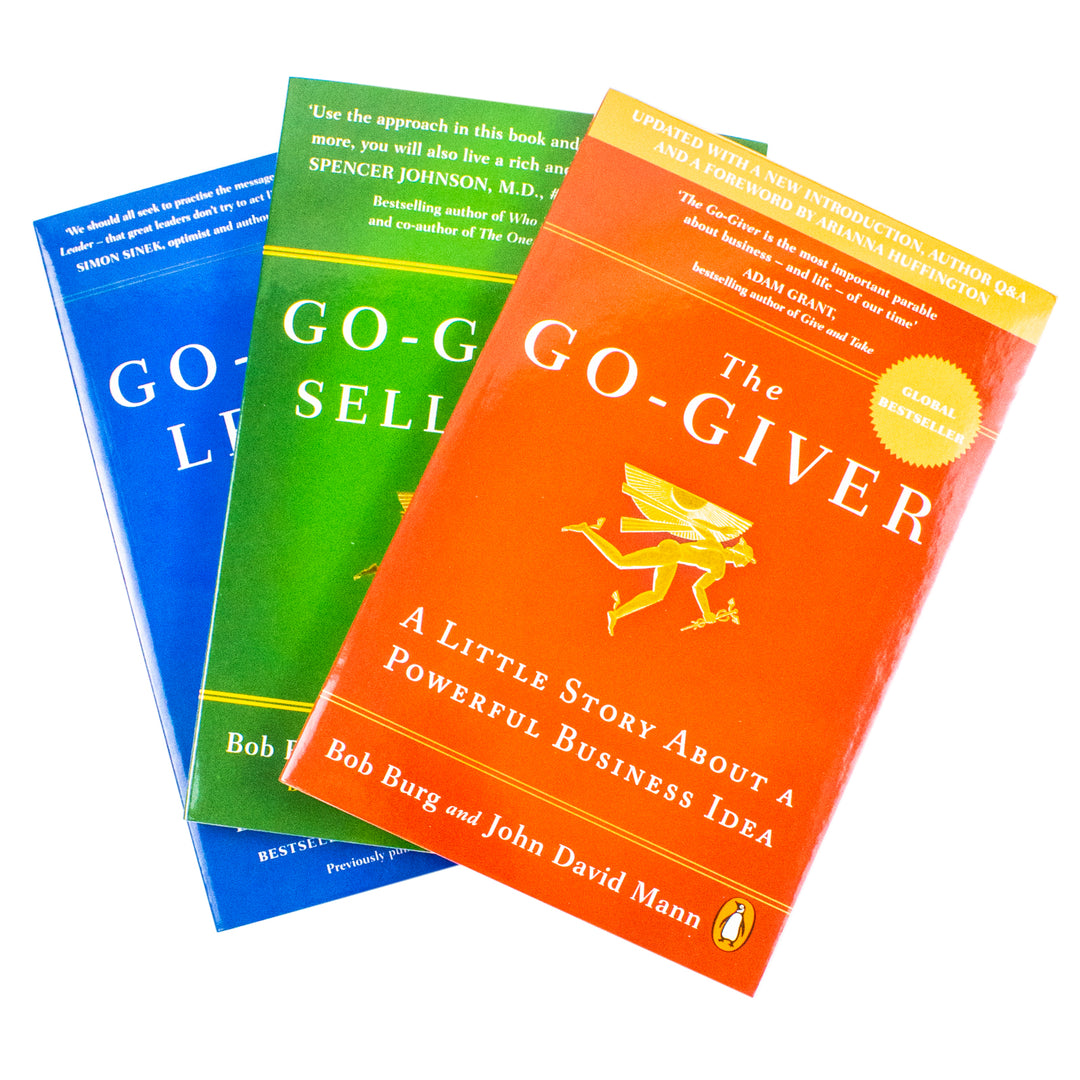 The Go-Giver Series by Bob Burg & John David 3 Books Collection Set (Go-Givers Sell More, The Go-Giver Leader, The Go-Giver) | Paperback