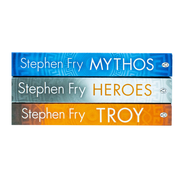 Stephen Fry Greek Myths Series Collection – 3-Book Set (Troy, Heroes, Mythos)| Ancient Greece, Mythology, Classic Stories & History| Non-Fiction Books