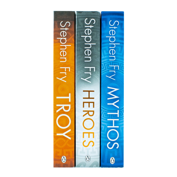 Stephen Fry Greek Myths Series Collection – 3-Book Set (Troy, Heroes, Mythos)| Ancient Greece, Mythology, Classic Stories & History| Non-Fiction Books