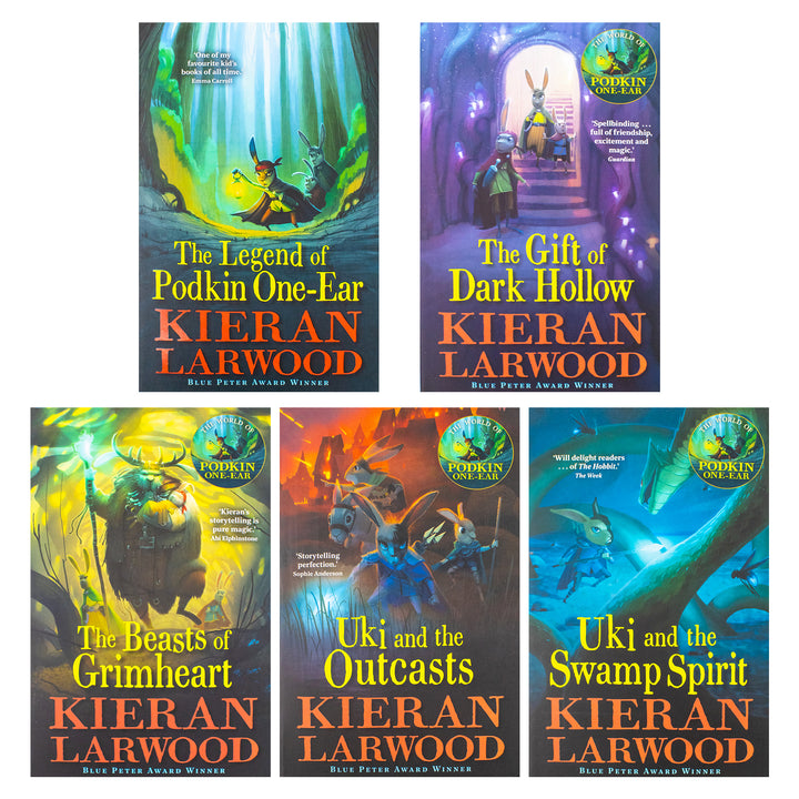 The Five Realms Series Books 1-5 Collection Set by Kieran Larwood – Fantasy Book Series for Young Adults & Children,Epic Adventure & Mystery