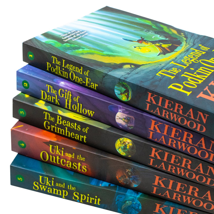 The Five Realms Series Books 1-5 Collection Set by Kieran Larwood – Fantasy Book Series for Young Adults & Children,Epic Adventure & Mystery
