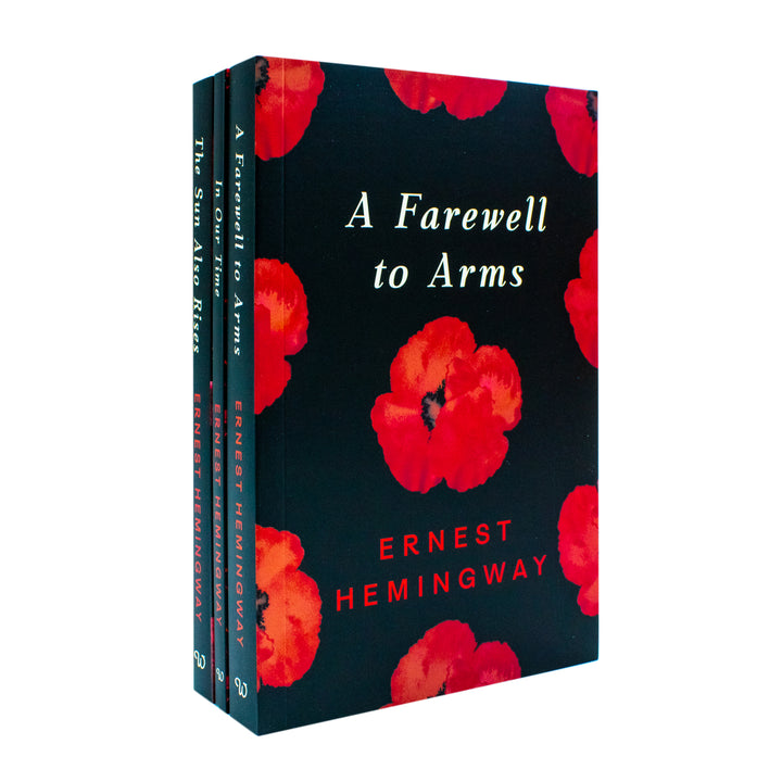 The Selected Work Of Ernest Hemingway 3 Book Collection Set (In Oue Time, The Sun Also Rises, A Farewell To Arms )