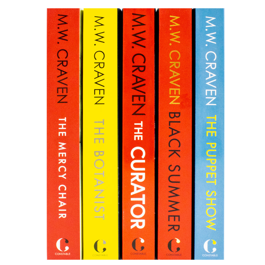 Washington Poe and Avison Fluke Series 5 Books Collection Set By M W Craven - Black Summer, The Puppet Show, The Curator, The Botanist, Dead Ground (Paperback)