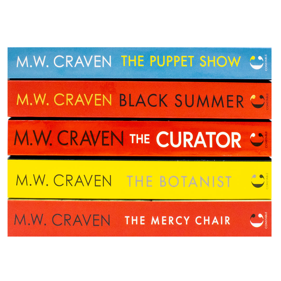 Washington Poe and Avison Fluke Series 5 Books Collection Set By M W Craven - Black Summer, The Puppet Show, The Curator, The Botanist, Dead Ground (Paperback)
