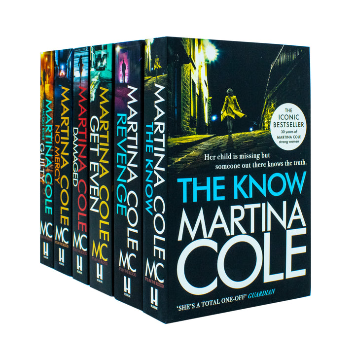 Martina Cole Collection 6 Books Set ( (No Mercy , Guilty, Damaged, Revenge, The know, Get Even)