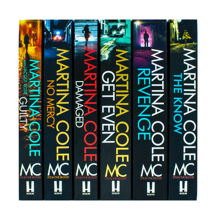 Martina Cole Collection 6 Books Set ( (No Mercy , Guilty, Damaged, Revenge, The know, Get Even)