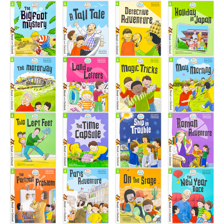 Biff, Chip & Kipper Stage 4-5 Read with Oxford |32-Book Phonics Collection Set | Early Learning, Children's Educational Storybooks, Learn to Read (5+)