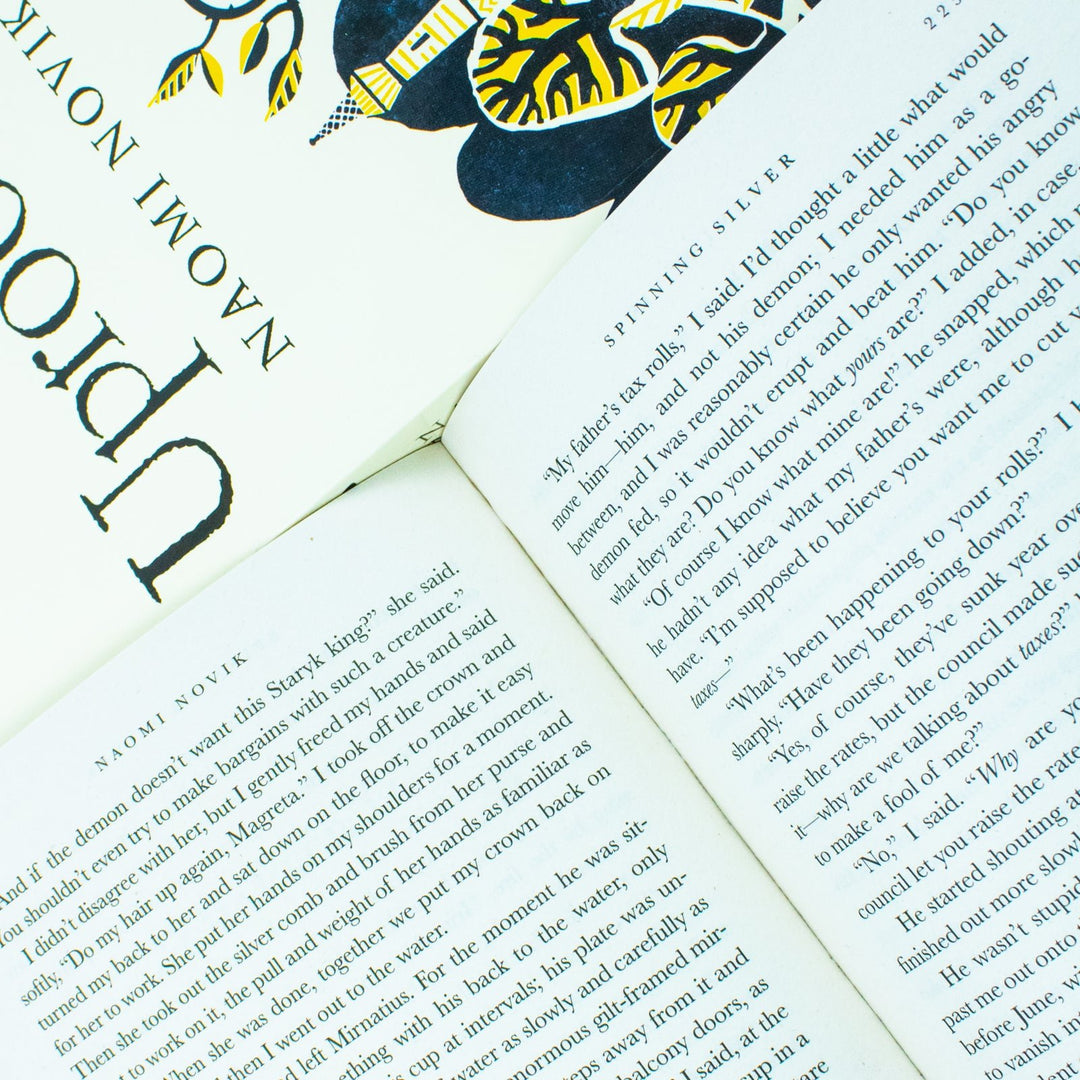 Discover the thrilling Naomi Novik 2 Books Collection Set: Uprooted and Spinning Silver - Fantasy Adventures for Ages 12+ in paperback format