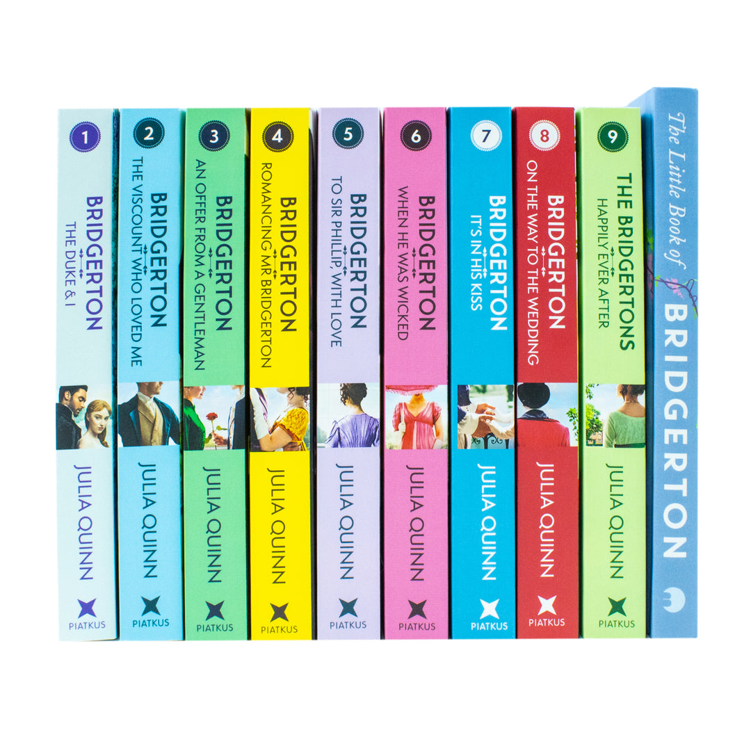 Bridgerton Family Book Series Complete 10 Books Collection Set by Julia Quinn NETFLIX