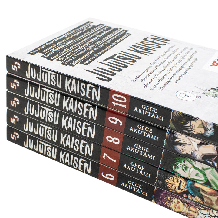 Jujutsu Kaisen Manga Volumes 6–10 by Gege Akutami – 5 Books Collection Set (Paperback)
