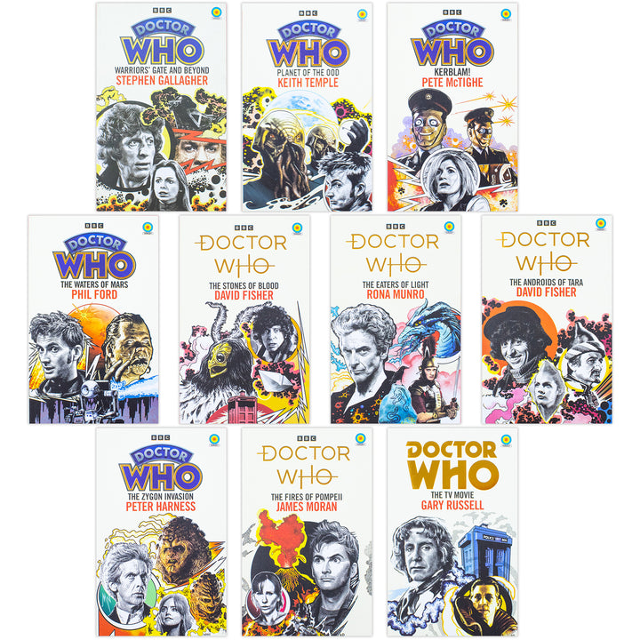 Doctor Who: Target Collection 1-20 Books Set | Paperback (Pirate Planet, Crimson Horror, Dalek, Rose, Waters of Mars, Kerblam, Stones of Blood, Eaters of Light, Fires of Pompeii, and More)