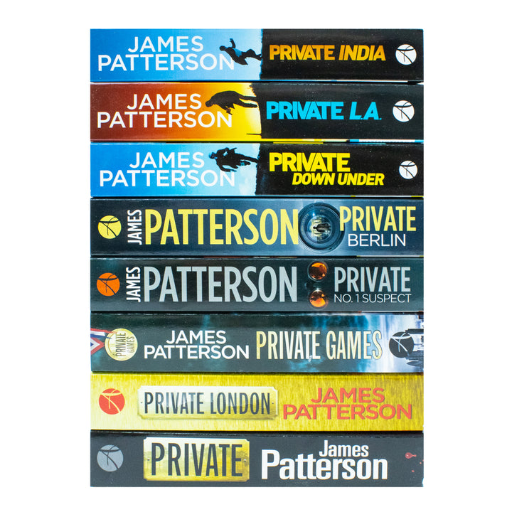 James Patterson Private Series 1-8 Book Collection | Private, Private London, Private Games, Private Berlin & More| Thriller, Mystery, Crime, Suspense