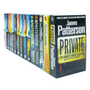James Patterson Private Series 1-15 Books Collection Set (Private, London, Games, No. 1 Suspect, Berlin, Down Under, Private L. A., India, Vegas, Sydney, Paris, The Games, Delhi, Princess & Moscow)