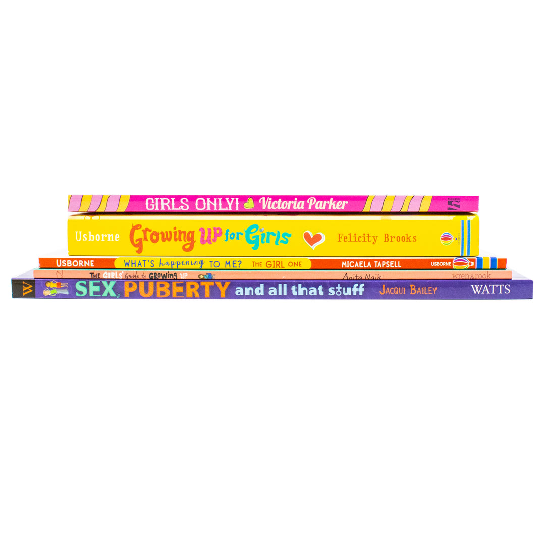 Growing Up For Girls 5 Books Collection Set (The Girls' Guide to Growing Up, Girls Only! All About Periods, Sex, Puberty and All That Stuff, Growing up for Girls and What's Happening To Me? The Girl One)