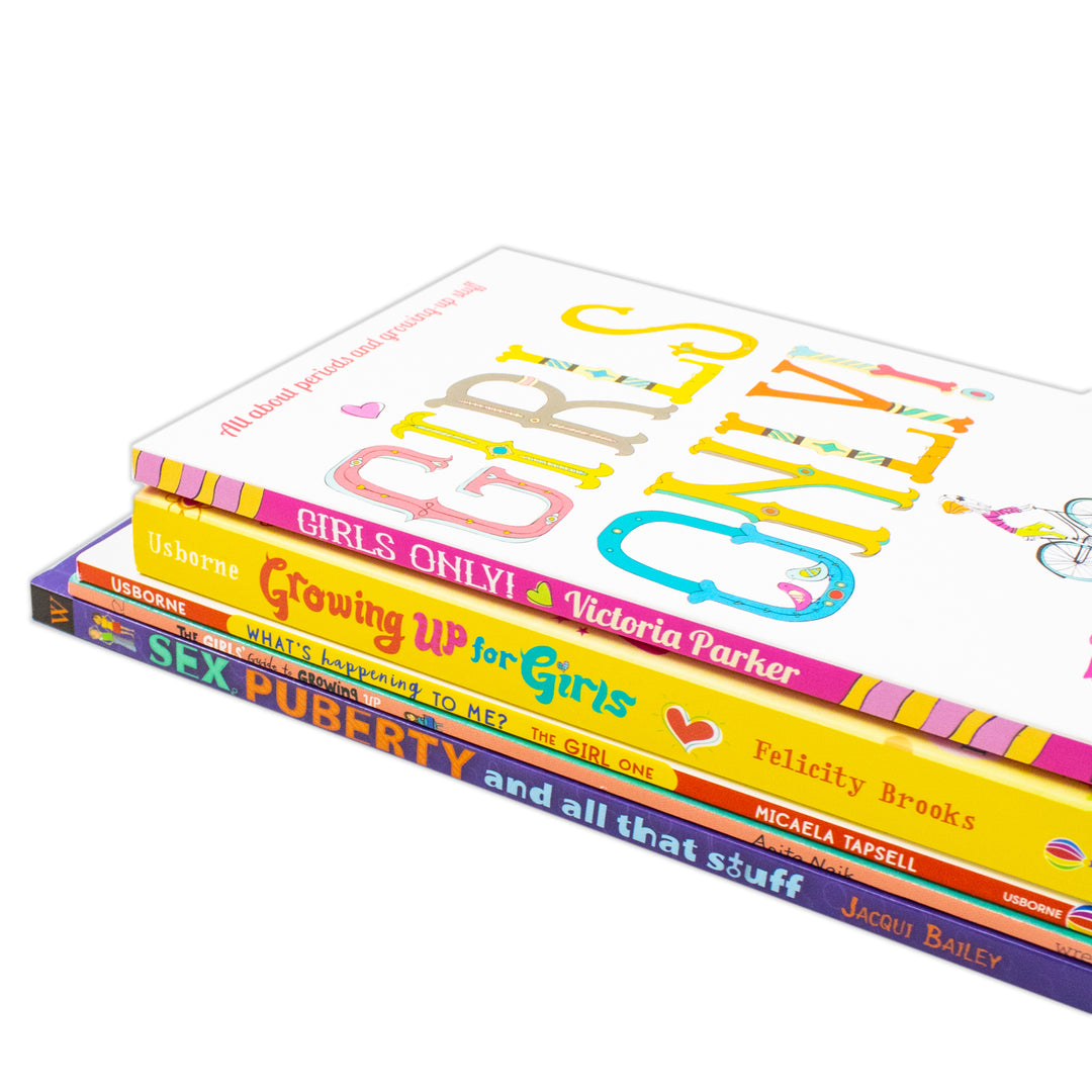Growing Up For Girls 5 Books Collection Set (The Girls' Guide to Growing Up, Girls Only! All About Periods, Sex, Puberty and All That Stuff, Growing up for Girls and What's Happening To Me? The Girl One)
