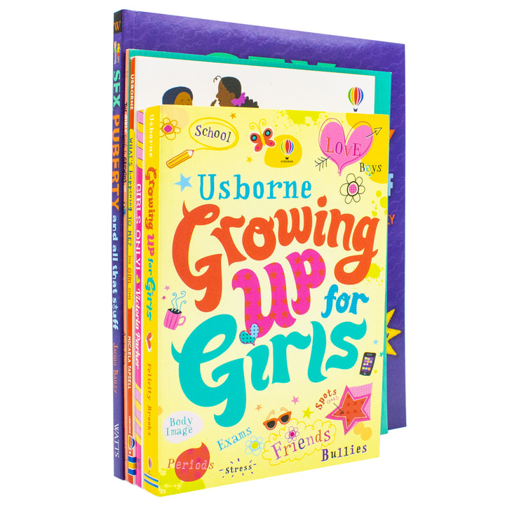 Growing Up For Girls 5 Books Collection Set (The Girls' Guide to Growing Up, Girls Only! All About Periods, Sex, Puberty and All That Stuff, Growing up for Girls and What's Happening To Me? The Girl One)