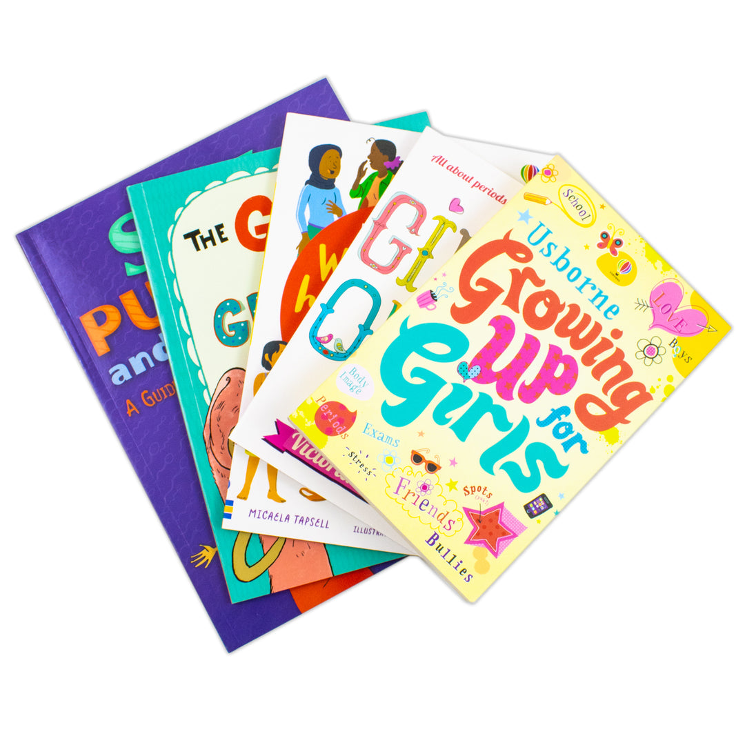 Growing Up For Girls 5 Books Collection Set (The Girls' Guide to Growing Up, Girls Only! All About Periods, Sex, Puberty and All That Stuff, Growing up for Girls and What's Happening To Me? The Girl One)
