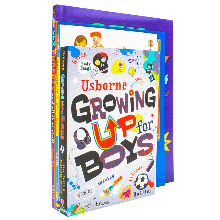 Growing Up For Boys 4 Books Collection Set (The Boys' Guide to Growing Up, Sex, Puberty and All That Stuff, Growing Up for Boys and Whats Happening to Me?)