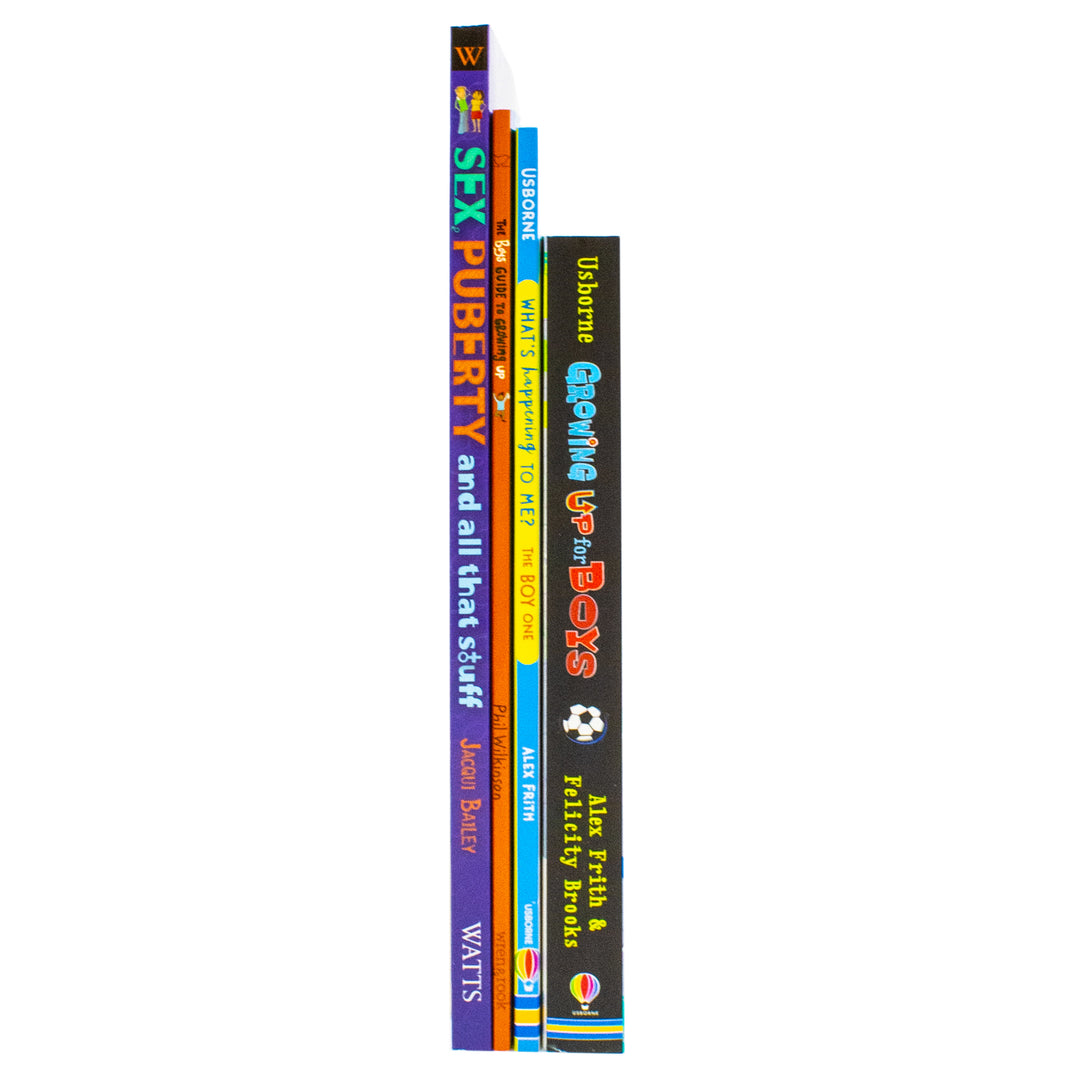 Growing Up For Boys 4 Books Collection Set (The Boys' Guide to Growing Up, Sex, Puberty and All That Stuff, Growing Up for Boys and Whats Happening to Me?)