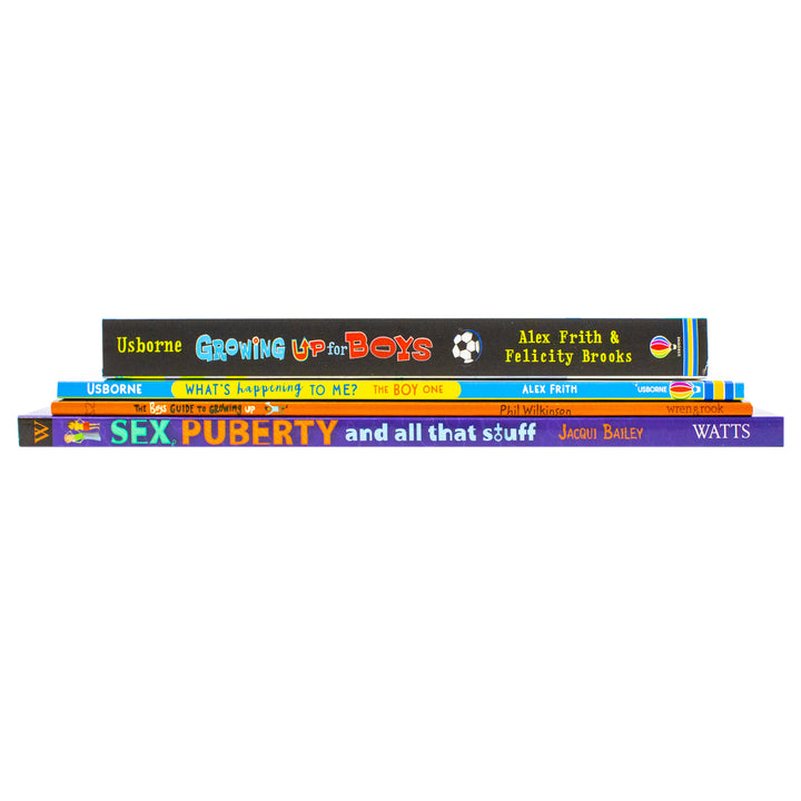 Growing Up For Boys 4 Books Collection Set (The Boys' Guide to Growing Up, Sex, Puberty and All That Stuff, Growing Up for Boys and Whats Happening to Me?)