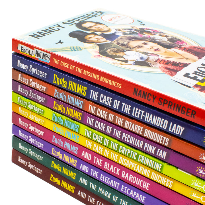 Enola Holmes Mysteries Series 1 - 10 Books Collection Set by Nancy Springer (Paperback)