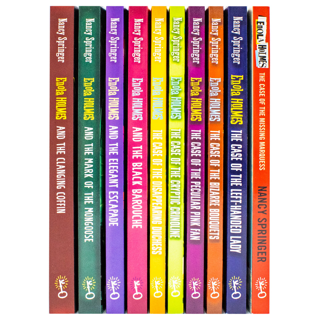 Enola Holmes Mysteries Series 1 - 10 Books Collection Set by Nancy Springer (Paperback)