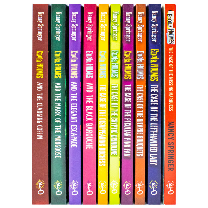 Enola Holmes Mysteries Series 1 - 10 Books Collection Set by Nancy Springer (Paperback)