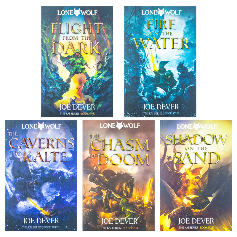 Lone Wolf Series 5 Paperback Book Collection by Joe Dever – Epic Fantasy Adventure, Action-Packed Heroic Journey, Immersive Worlds & Must-Read Classic