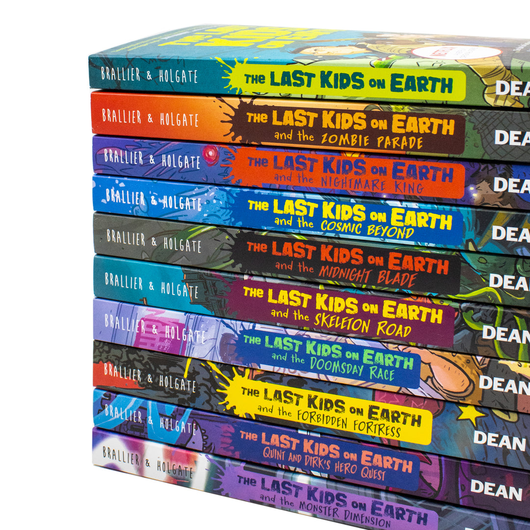 The Last Kids on Earth Series 10 Books Collection Set By Max Brallier (Last Kids On Earth, Zombie Parade, Nightmare King, Cosmic Beyond, Midnight Blade, Skeleton Road & More)