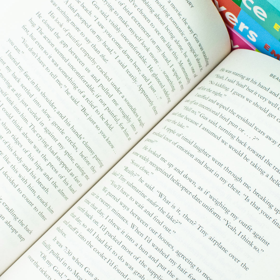 Emily Henry 4 Book collection (People We Meet On Vacation,Happy Place,Book Lovers,Beach Read)