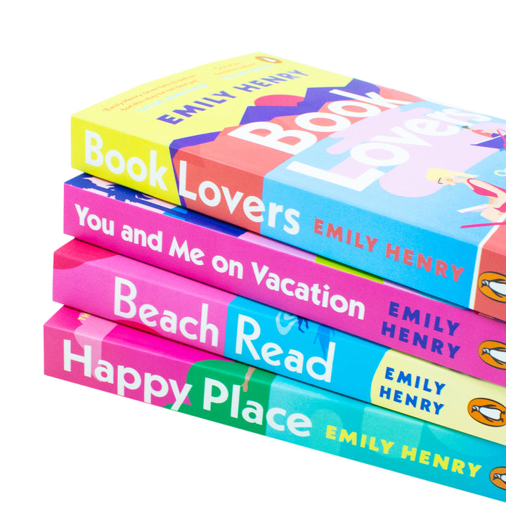 Emily Henry Collection 4 Books Set (Happy Place, Book Lovers, Beach Read, You and Me on Vacation)