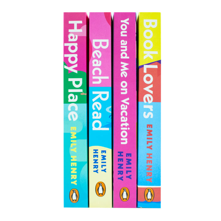 Emily Henry Collection 4 Books Set (Happy Place, Book Lovers, Beach Read, You and Me on Vacation)